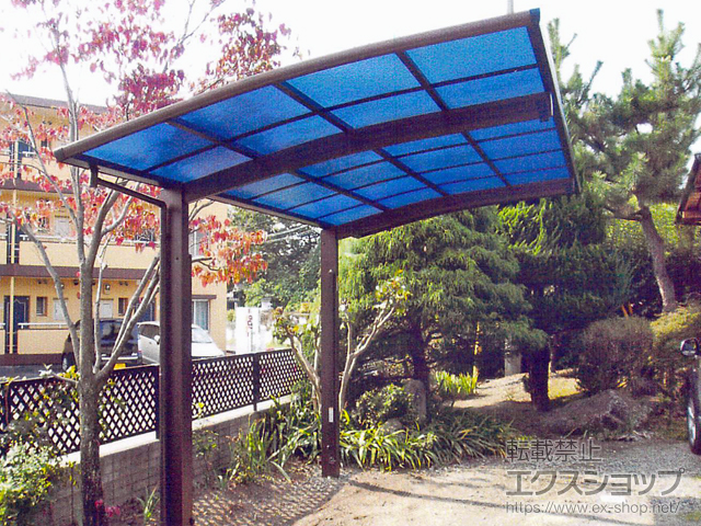 山梨県甲斐市ののカーポート プレシオスポート 積雪〜20cm対応 施工例