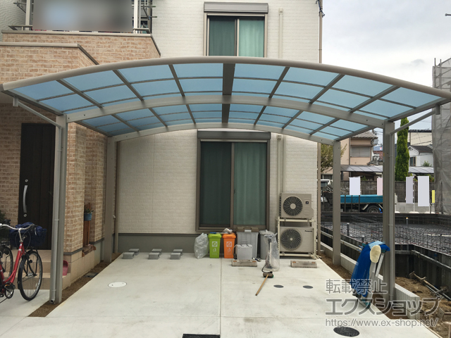 大阪府東大阪市ののカーポート レイナツインポートグラン　積雪〜20cm対応 施工例