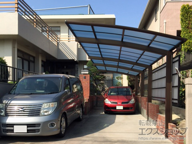 山口県下関市ののカーポート レイナポートグラン 縦連棟　積雪〜20cm対応 施工例