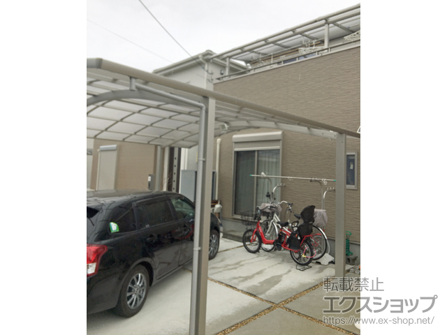 奈良県大和郡山市ののカーポート レイナツインポートグラン　積雪〜20cm対応 施工例