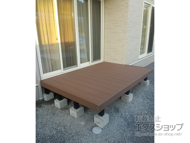 長野県下伊那郡豊丘村ののウッドデッキ マージウッドデッキ 施工例