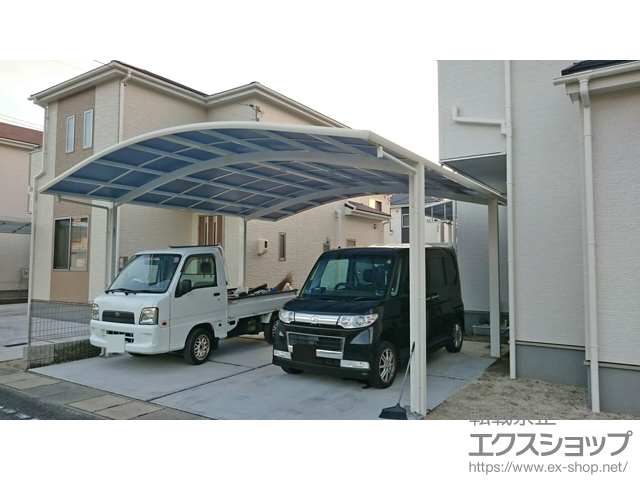岡山県倉敷市ののカーポート レイナツインポートグラン　積雪〜20cm対応 施工例