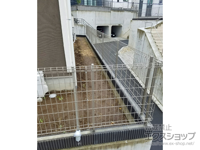 神奈川県横浜市ののフェンス・柵 ハイグリッドフェンスN8型 フリーポールタイプ 施工例