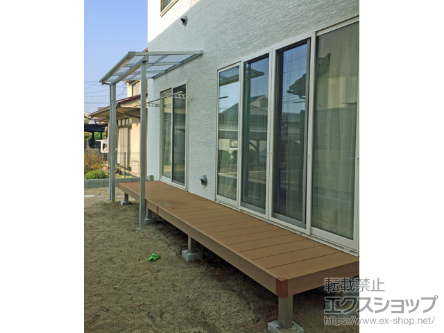 広島県福山市ののウッドデッキ リウッドデッキ 200 施工例