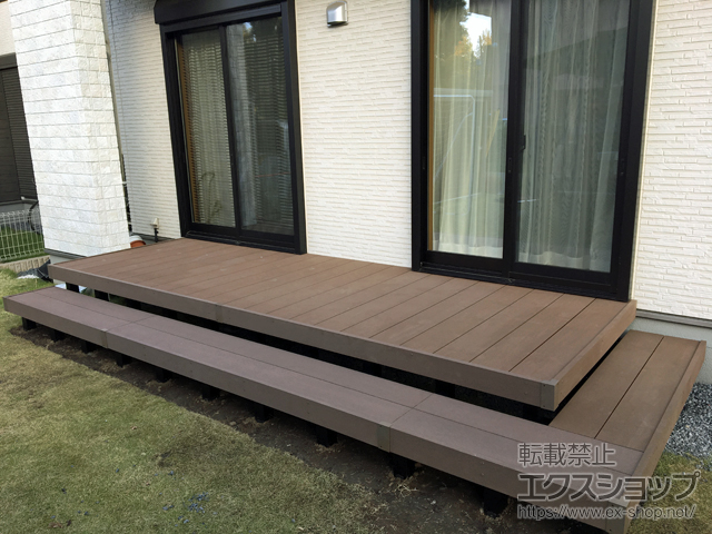 茨城県つくば市ののウッドデッキ リウッドデッキ 200 施工例