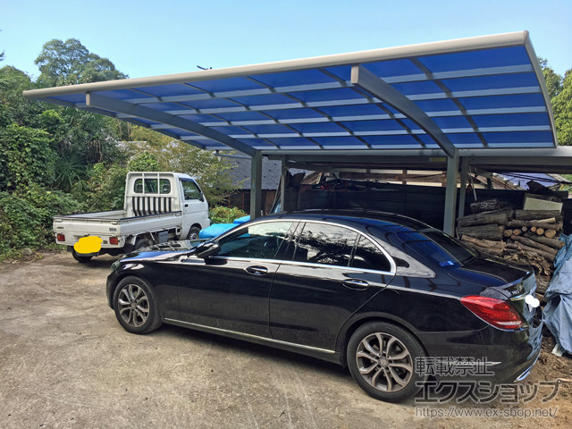 大阪府豊能郡能勢町ののカーポート レイナポートグラン　積雪〜20cm対応 施工例