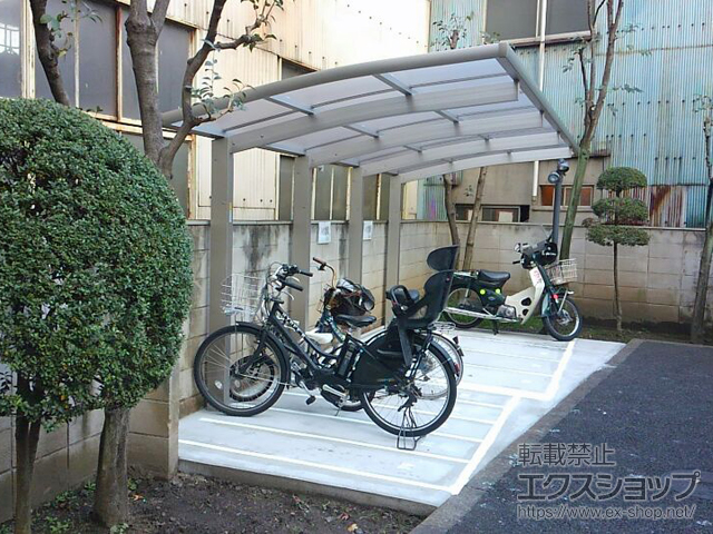 東京都足立区ののサイクルポート・駐輪場 レイナポートグランミニ 縦連棟積雪〜20cm対応 施工例