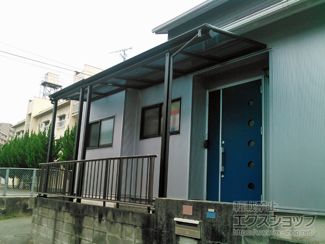 熊本県熊本市ののテラス屋根 プレシオステラス F型 テラスタイプ 単体 積雪〜20cm対応 施工例