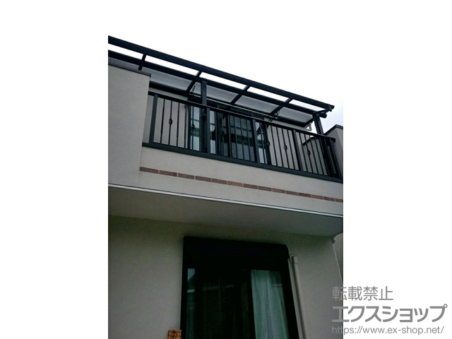 東京都狛江市ののバルコニー・ベランダ屋根 ヴェクターテラス F型 屋根タイプ 連棟 積雪〜20cm対応 施工例