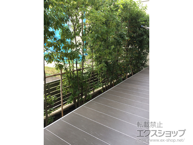 神奈川県相模原市ののウッドデッキ ガーデンフロア ラステラ 標準納まり 施工例