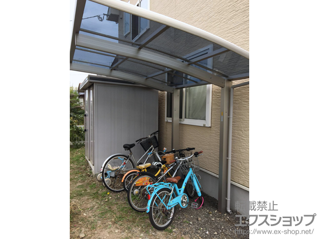 宮城県仙台市ののサイクルポート・駐輪場 プレシオスポート ミニ 積雪〜20cm対応 施工例
