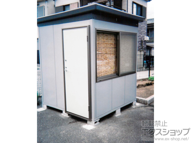 大阪府枚方市のの物置・屋外倉庫 ナイソーGMタイプ 一般型 1880×1880×2270 SMK-36SGM 施工例