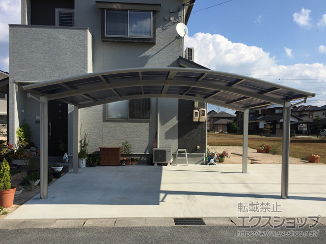 鳥取県境港市ののカーポート レイナツインポートグラン　積雪〜20cm対応 施工例