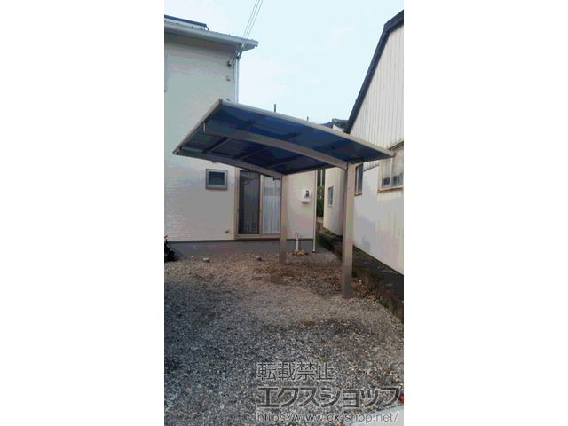 兵庫県丹波市ののテラス屋根 プレシオステラス R型 テラスタイプ 単体 積雪〜20cm対応 施工例