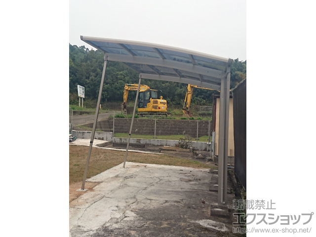徳島県阿波市ののカーポート プレシオスポート 積雪〜20cm対応＋着脱式補助柱 2本入り×1セット 施工例