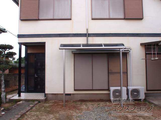 福岡県大牟田市ののテラス屋根 プレシオステラス R型 テラスタイプ 単体 積雪〜20cm対応 施工例