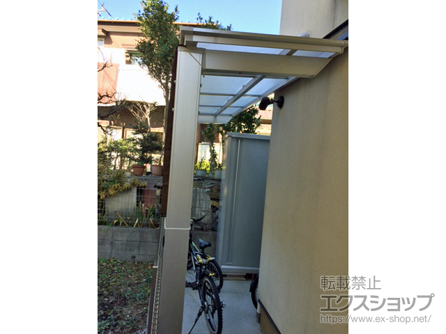 神奈川県川崎市ののテラス屋根 フーゴF 独立テラスタイプ 単体 積雪〜20cm対応 施工例