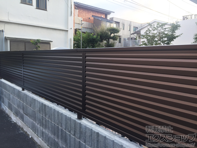 神奈川県小田原市ののフェンス・柵 ハイグリッドフェンスUF8型 フリーポールタイプ 施工例