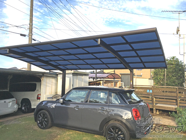 茨城県古河市ののカーポート レイナポートグラン　積雪〜20cm対応 施工例