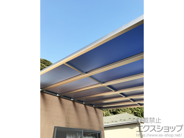 神奈川県中郡大磯町ののバルコニー・ベランダ屋根 ヴェクターテラス F型 1500 屋根タイプ 単体 積雪〜50cm対応 施工例