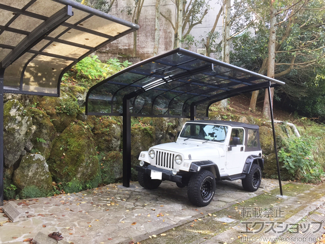 静岡県田方郡函南町ののカーポート プレシオスポート アルファ 積雪〜20cm対応 施工例