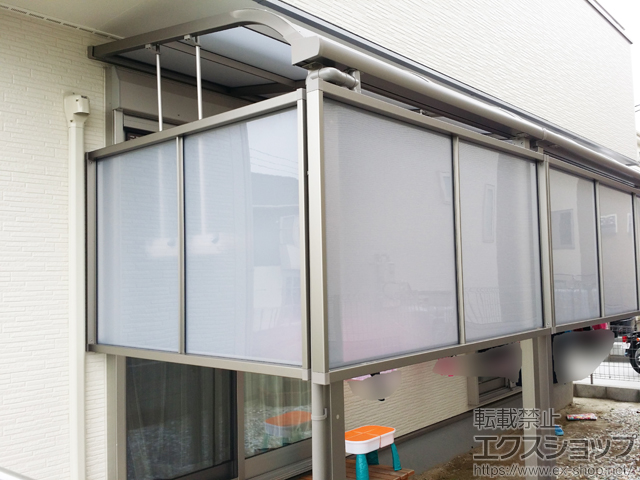 福岡県北九州市ののテラス屋根 スピーネ R型 テラスタイプ 単体 積雪〜20cm対応 施工例