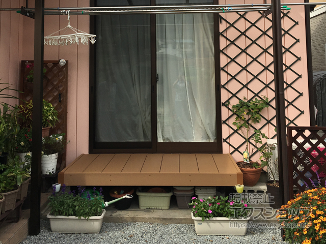 群馬県吾妻郡東吾妻町ののウッドデッキ マージウッドデッキ 施工例