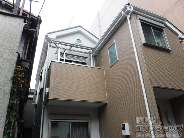 東京都板橋区ののバルコニー・ベランダ屋根 ヴェクターテラス R型 屋根タイプ 単体 積雪〜20cm対応 施工例