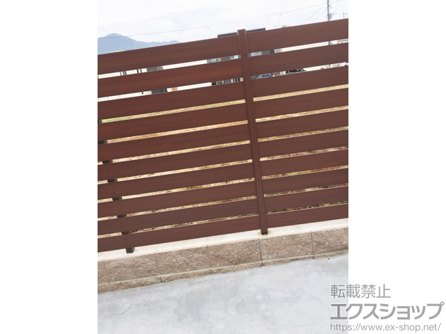 福岡県福岡市ののフェンス・柵 イーネットフェンス1F型 自由柱＜水平地＞ 施工例