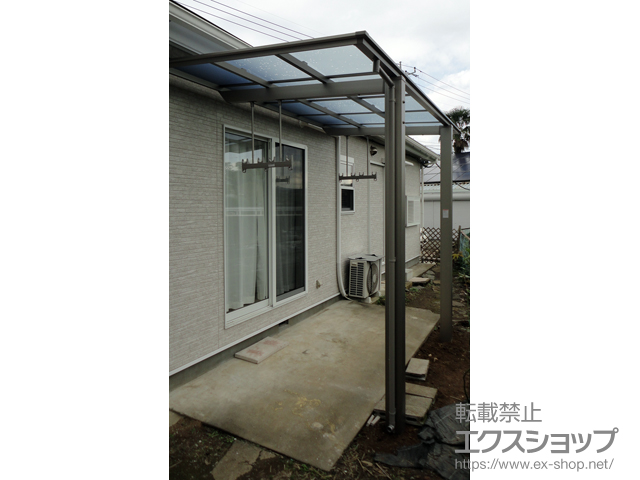 静岡県裾野市ののテラス屋根 フーゴF 独立テラスタイプ 単体 積雪〜20cm対応 施工例