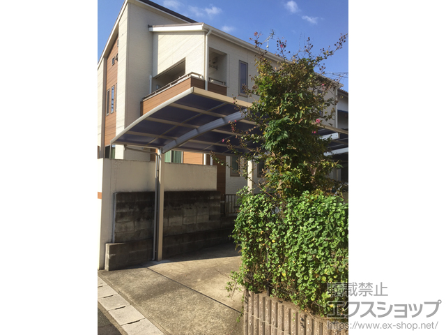 福岡県福岡市ののカーポート プレシオスポート 縦連棟 積雪〜20cm対応 施工例