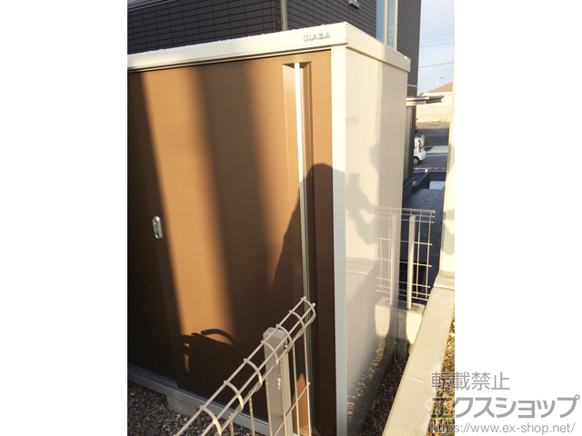 愛知県名古屋市のの物置・屋外倉庫 シンプリー 一般型 1740×905×1603 MJX-179D-P-TB 施工例