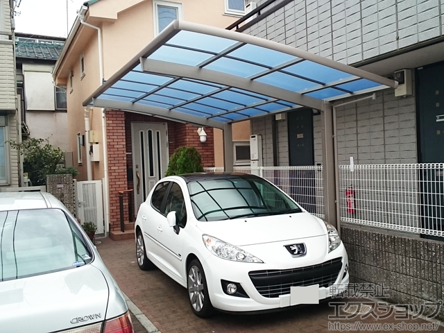 東京都杉並区ののカーポート ネスカR (ラウンドスタイル) 積雪〜20cm対応 施工例