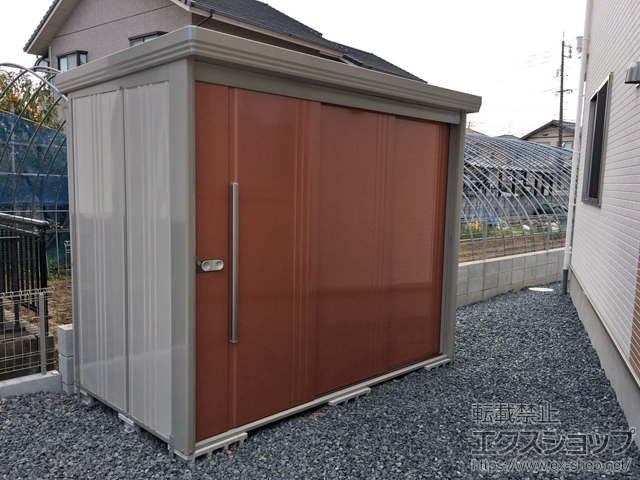 岡山県倉敷市のの物置・屋外倉庫 Mr.ストックマンダンディ 一般型 (ND-2514-T) 施工例