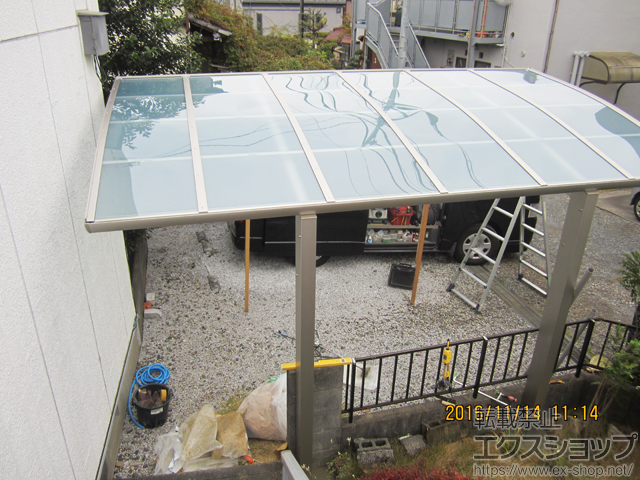 東京都八王子市ののカーポート レイナポートグラン　積雪〜20cm対応 施工例