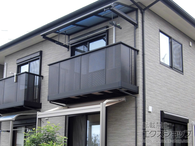 千葉県千葉市ののバルコニー・ベランダ屋根 スピーネ R型 ルーフタイプ 単体 積雪〜20cm対応 施工例
