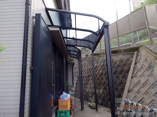 鹿児島県鹿児島市ののテラス屋根 プレシオステラス R型 テラスタイプ 単体 積雪〜20cm対応 施工例