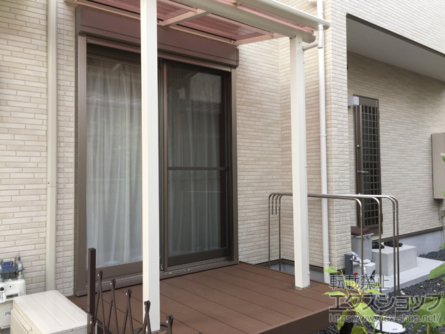 京都府京都市ののウッドデッキ マージウッドデッキ＋リウッドデッキ200用柱カバー 柱2本分×1セット 施工例