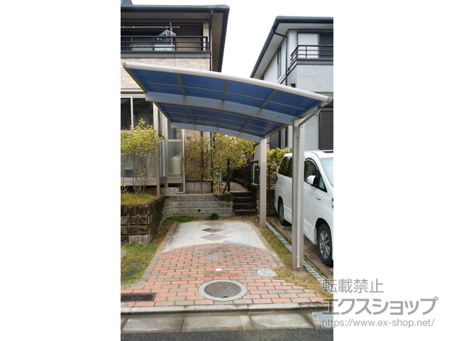 京都府八幡市ののカーポート プレシオスポート 積雪〜20cm対応 施工例