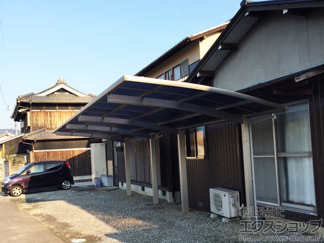 香川県丸亀市ののカーポート レイナポートグラン 縦連棟　積雪〜20cm対応 施工例