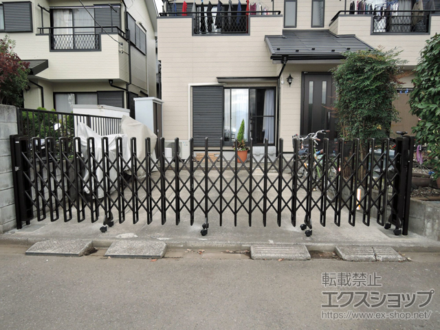 神奈川県相模原市ののカーゲート レイオス1型 ノンレール 片開き 54S 施工例