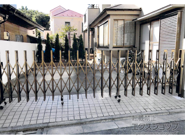 東京都三鷹市ののカーゲート アルシャインII M型 Aタイプ ノンレール 片開き 470S 施工例