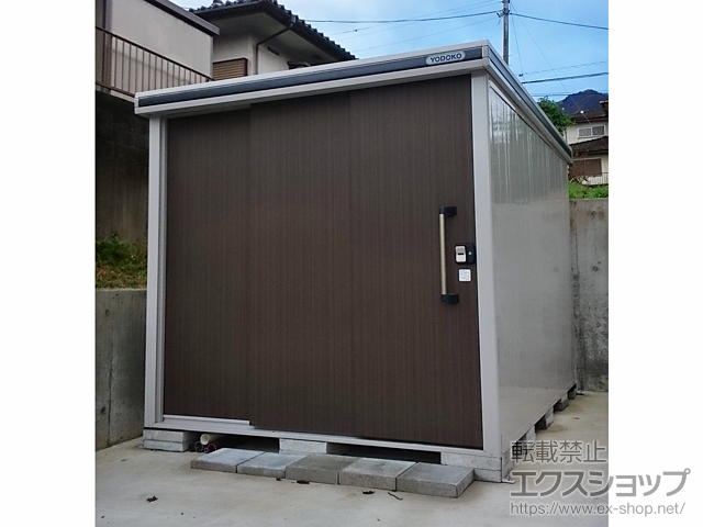 神奈川県愛甲郡愛川町のの物置・屋外倉庫 エルモ 積雪型 2220×2920×2116 LMDS-2229-DW 施工例