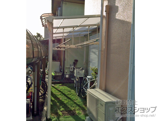 静岡県静岡市ののテラス屋根 スピーネ F型 テラスタイプ 単体 積雪〜20cm対応 施工例