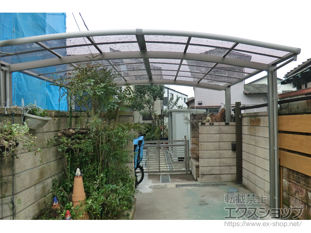 千葉県市川市ののカーゲート ワイドオーバードアS1型 手動式 施工例