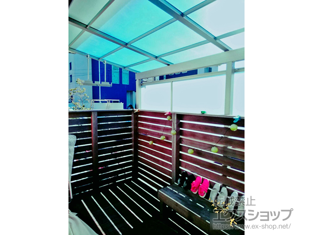 神奈川県横浜市ののテラス屋根 スピーネ F型 テラスタイプ 単体 積雪〜20cm対応 施工例