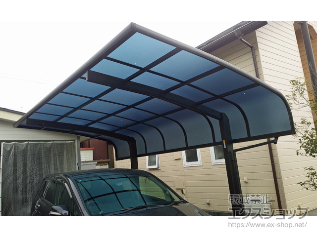 宮城県宮城郡七ヶ浜町ののカーポート プレシオスポート アルファ 積雪〜20cm対応 施工例