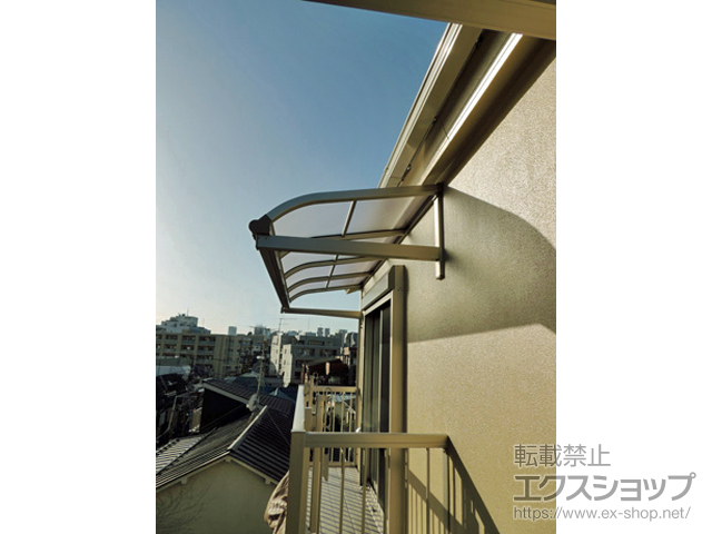 東京都新宿区ののバルコニー・ベランダ屋根 ヴェクターテラス R型 ルーフタイプ 単体 積雪〜20cm対応 施工例