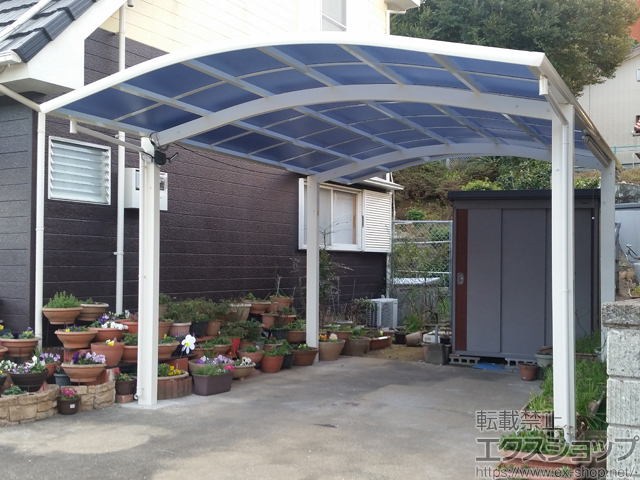 長崎県長崎市ののカーポート レイナツインポートグラン　積雪〜20cm対応 施工例