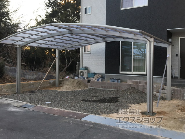 愛媛県今治市ののカーポート レイナトリプルポートグラン　積雪〜20cm対応 施工例